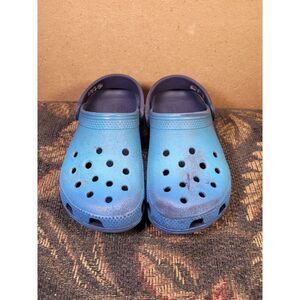 CROCS Unisex Kids Navy Clogs- Size 12